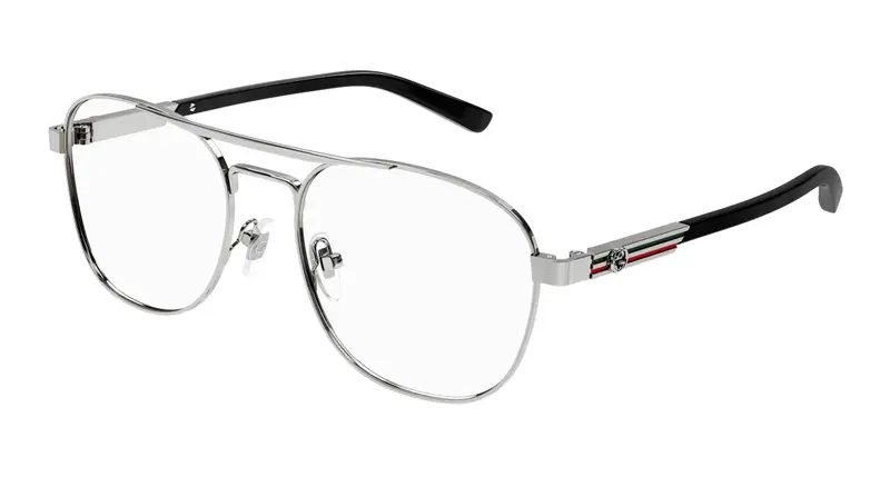 Gucci Uomo GG1290O 001 Montature da vista Metallo Rutenio Pilot