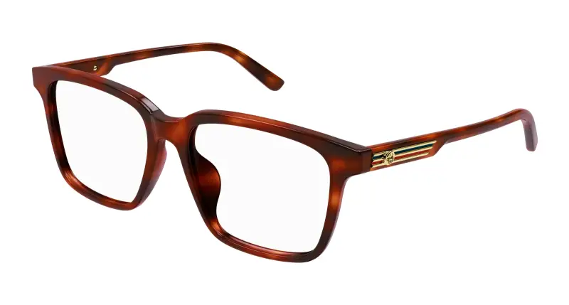 Uomo GG1293OA 002 Montature da vista Acetato Havana Squadrata