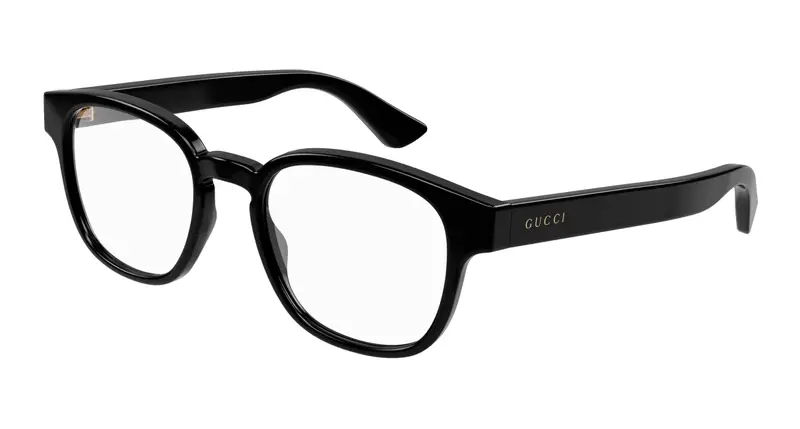Gucci Uomo GG1343O 001 Montature da vista Plastica Nero Squadrata