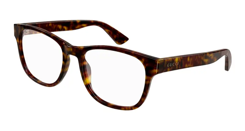 Gucci Uomo GG1344O 002 Montature da vista Plastica Havana Squadrata