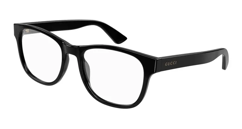 Gucci Uomo GG1344O 005 Montature da vista Plastica Nero Squadrata