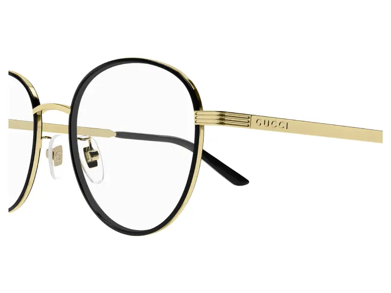 Gucci Uomo GG1353OA 001 Montature da vista Metallo Oro Rotonda miniatura 2