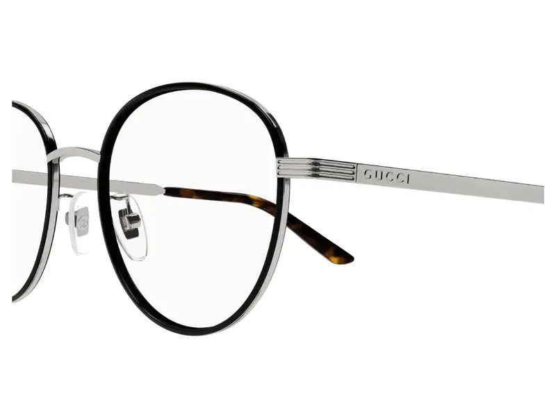 Gucci Uomo GG1353OA 003 Montature da vista Metallo Rutenio Rotonda miniatura 2