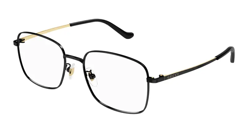 Gucci Uomo GG1355OA 001 Montature da vista Metallo Nero Squadrata