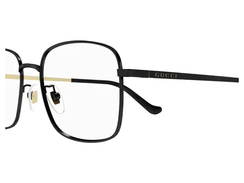 Gucci Uomo GG1355OA 001 Montature da vista Metallo Nero Squadrata miniatura 2