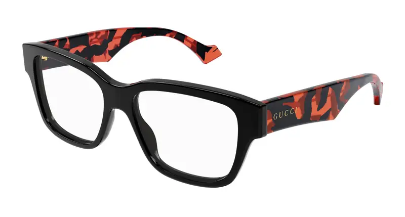 Gucci Uomo GG1428O 006 Montature da vista Acetato Nero  Squadrata