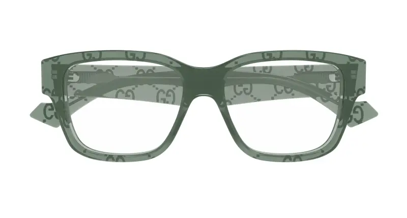 Uomo GG1428O 012 Montature da vista Acetato Verde Trasparente Squadrata miniatura 2