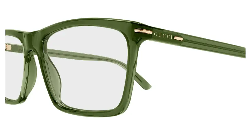 Uomo GG1445O 010 Montature da vista Acetato Verde Trasparente Squadrata miniatura 3