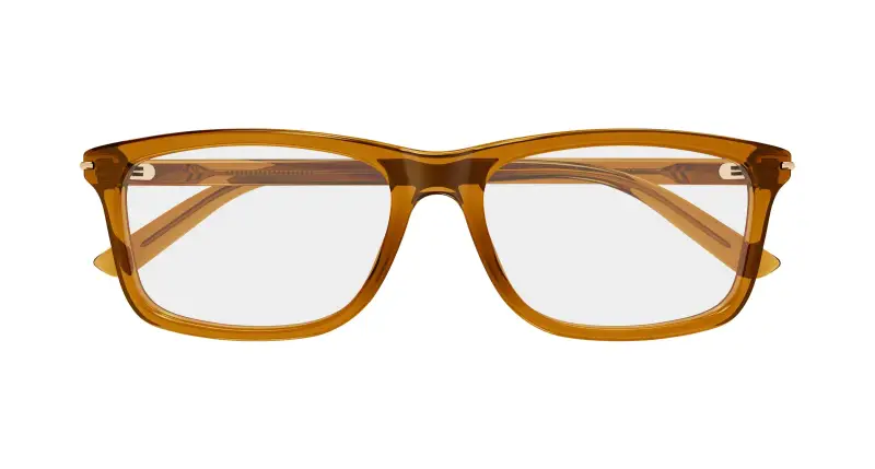 Uomo GG1447O 009 Montature da vista Acetato Marrone Trasparente Squadrata miniatura 2