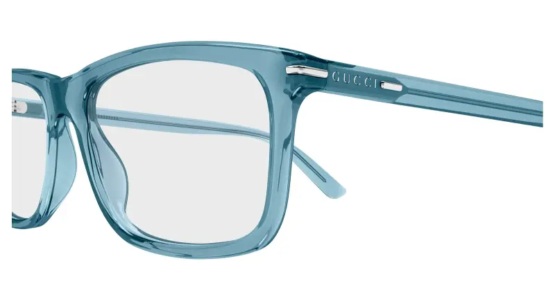 Uomo GG1447O 010 Montature da vista Acetato Blu Trasparente Squadrata miniatura 3