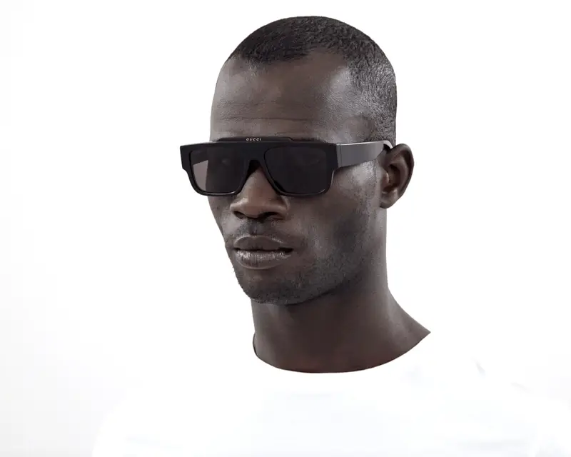 Gucci Occhiali da sole Uomo Grigio 853857 miniatura 3