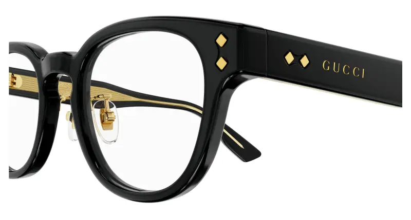 Uomo GG1470OJ 001 Montature da vista Acetato Nero Trasparente Pantos miniatura 3