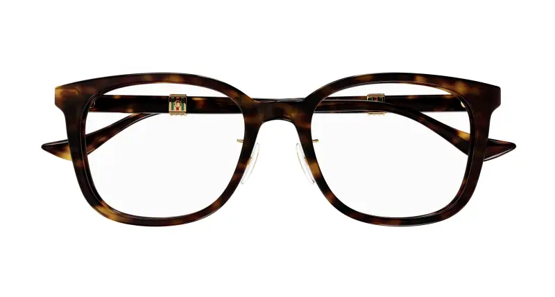 Uomo GG1500OK 002 Montature da vista Acetato Havana Trasparente Rotonda miniatura 2