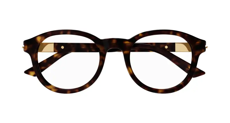 Uomo GG1503O 002 Montature da vista Acetato Havana Trasparente Rotonda miniatura 2