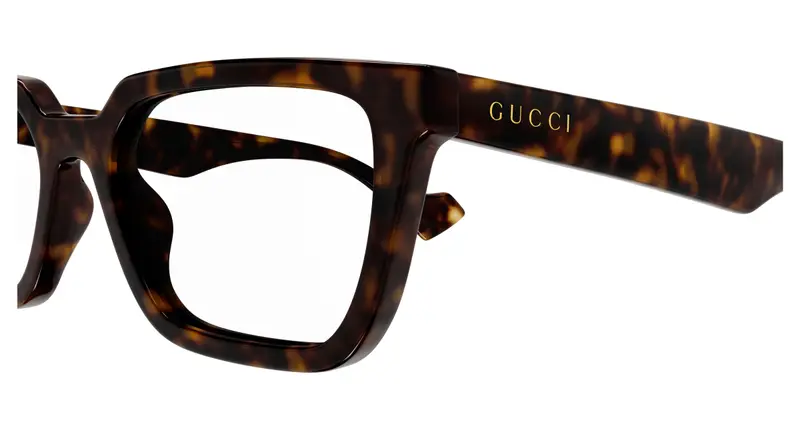 Gucci Uomo GG1539O 002 Montature da vista Iniettato Havana Trasparente Squadrata miniatura 2