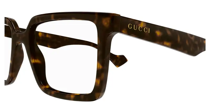 Gucci Uomo GG1540O 006 Montature da vista Iniettato Havana Trasparente Squadrata miniatura 2