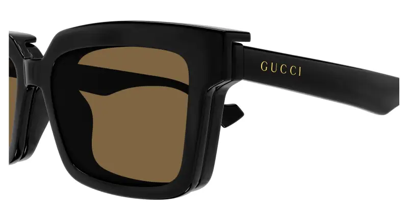 Gucci Occhiali da sole Uomo Nero 3532314 miniatura 3