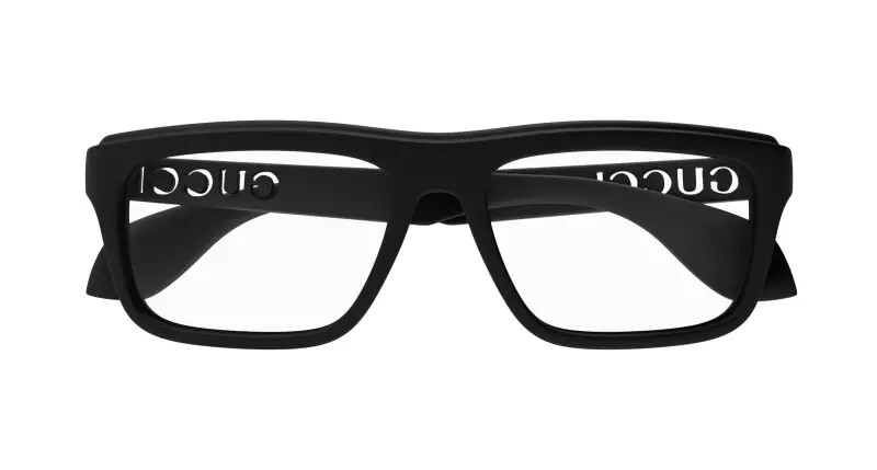 Uomo GG1572O 001 Montature da vista Iniettato Nero Trasparente Squadrata miniatura 2