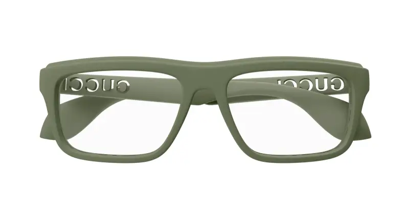 Uomo GG1572O 006 Montature da vista Iniettato Verde Trasparente Squadrata miniatura 2