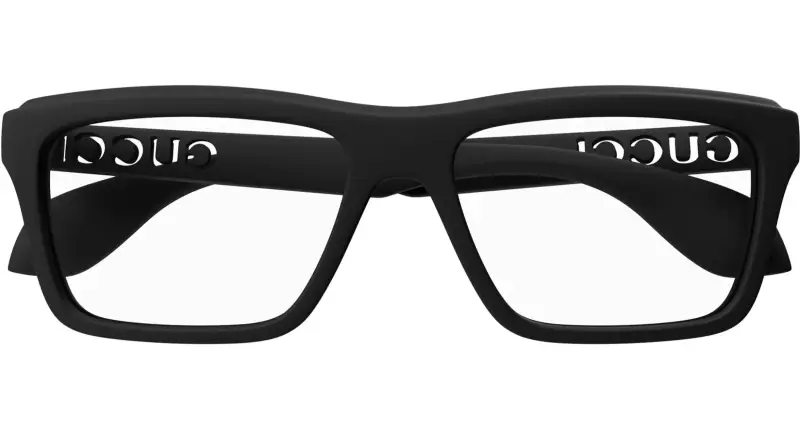 Uomo GG1573O 001 Montature da vista Iniettato Nero Squadrata miniatura 2