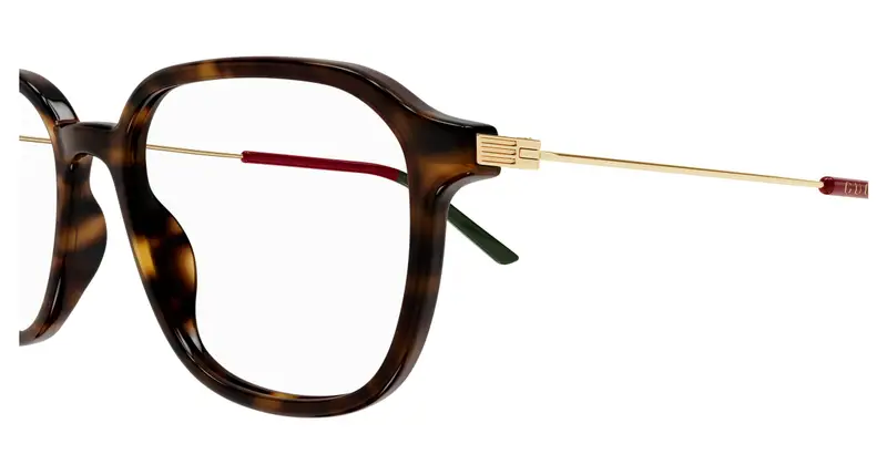 Gucci Uomo GG1576O 002 Montature da vista Acetato Havana Trasparente Squadrata miniatura 2