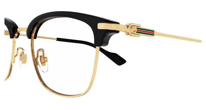 Uomo GG1606OK 002 Montature da vista Titanio Oro Trasparente Rotonda miniatura 3