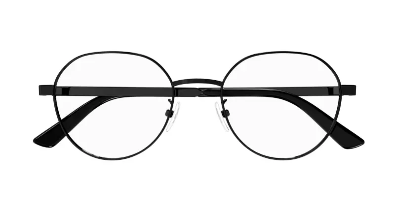 Uomo GG1607OK 001 Montature da vista Titanio Nero Trasparente Rotonda miniatura 2