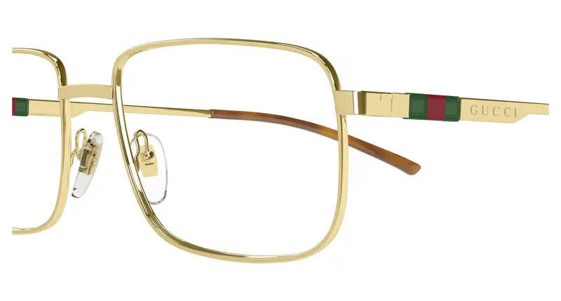 Gucci Uomo GG1678O 002 Montature da vista Metallo Oro Trasparente Squadrata miniatura 2