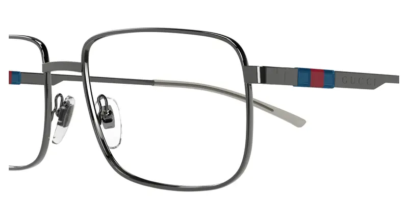 Gucci Uomo GG1678O 003 Montature da vista Metallo Rutenio Trasparente Squadrata miniatura 2