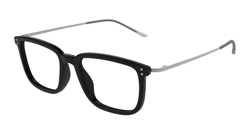 Uomo GG1709O 005 Montature da vista Acetato Nero Trasparente Squadrata