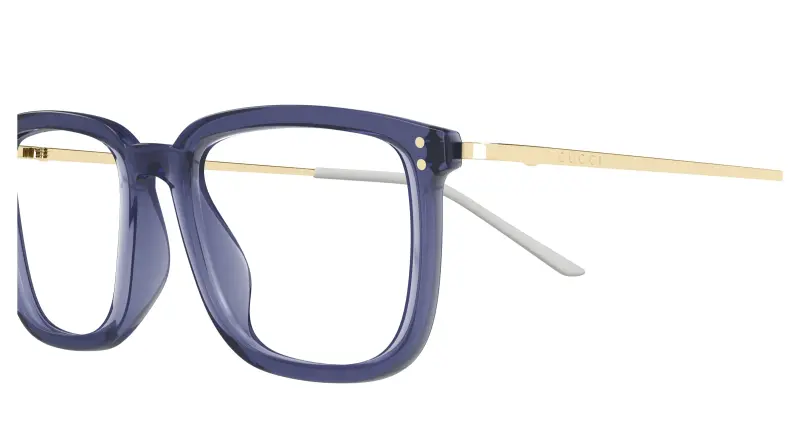 Uomo GG1709O 007 Montature da vista Acetato Blu Trasparente Squadrata miniatura 3