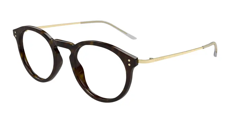 Gucci Uomo GG1710O 002 Montature da vista Acetato Havana Trasparente Rotonda
