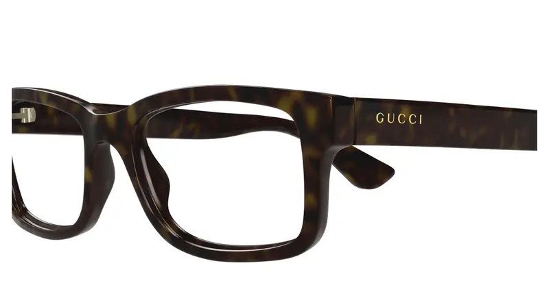 Gucci Uomo GG1717O 002 Montature da vista Iniettato Havana Trasparente Squadrata miniatura 2