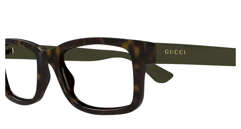Gucci Uomo GG1717O 004 Montature da vista Iniettato Havana Trasparente Squadrata miniatura 2