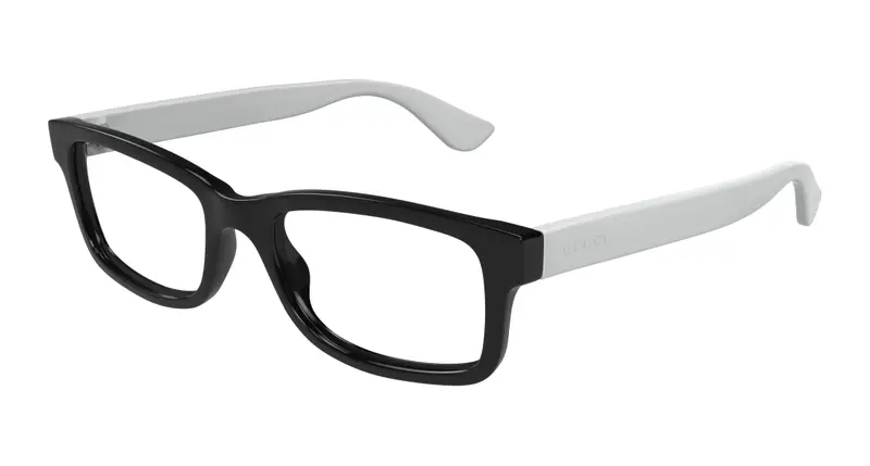 Gucci Uomo GG1717O 005 Montature da vista Iniettato Nero Trasparente Squadrata