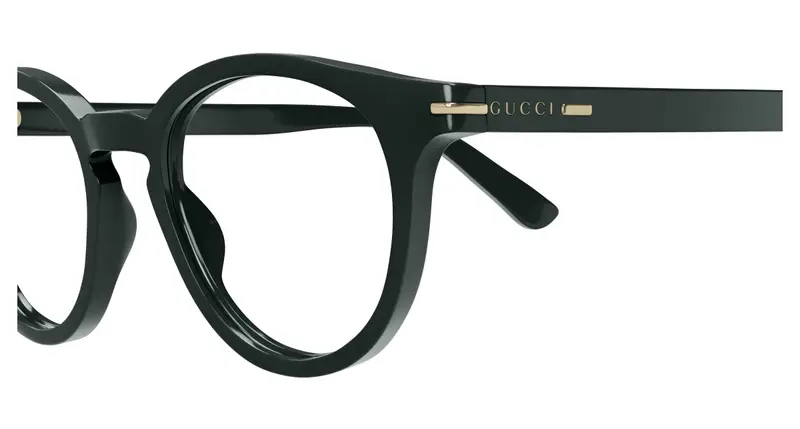 Gucci Uomo GG1727O 004 Montature da vista Acetato Verde Trasparente Rotonda miniatura 2