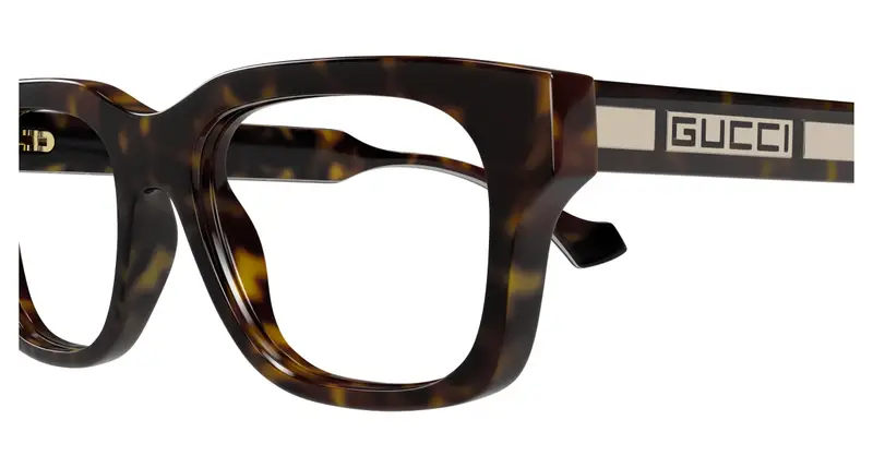 Gucci Uomo GG1731O 002 Montature da vista Acetato Havana Trasparente Squadrata miniatura 2