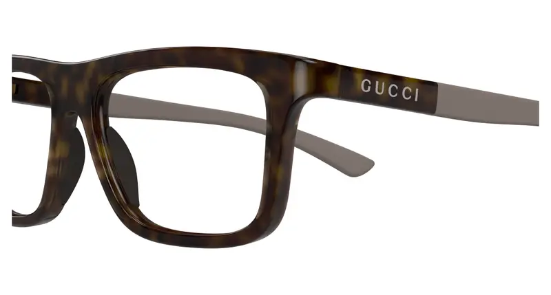 Gucci Uomo GG1737O 002 Montature da vista Iniettato Havana Trasparente Squadrata miniatura 2