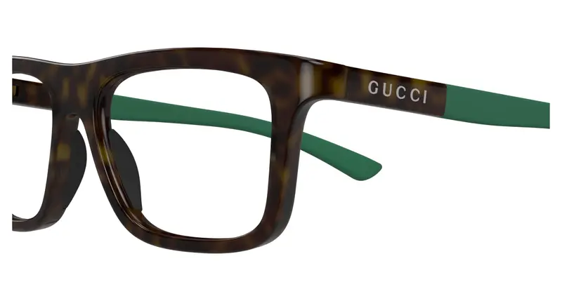 Gucci Uomo GG1737O 004 Montature da vista Iniettato Havana Trasparente Squadrata miniatura 2