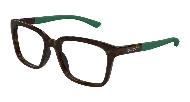 Gucci Uomo GG1738O 003 Montature da vista Iniettato Havana Trasparente Squadrata