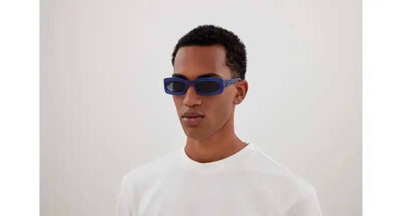 Gucci Occhiali da sole Uomo Blu 881017 miniatura 3