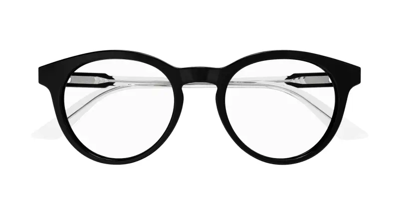 Uomo GG1822O 003 Montature da vista Acetato Nero Trasparente Rotonda miniatura 2