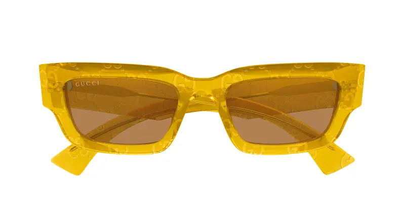 Gucci Occhiali da sole Uomo Arancione 3529532 miniatura 2