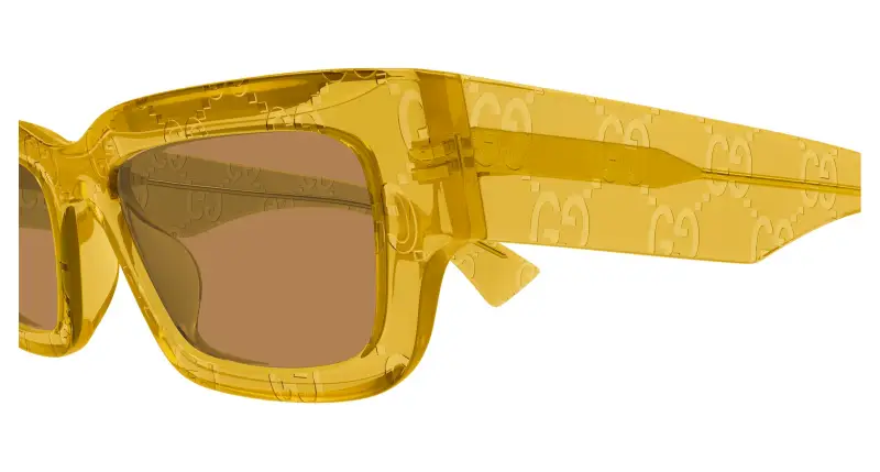 Gucci Occhiali da sole Uomo Arancione 3529532 miniatura 3