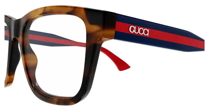 Gucci Uomo GG1870O 003 Montature da vista Acetato Havana Trasparente Squadrata miniatura 2