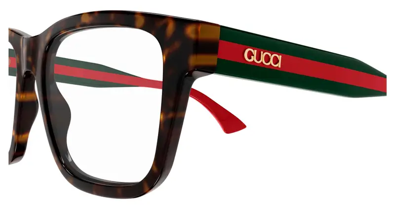 Gucci Uomo GG1870O 006 Montature da vista Acetato Havana Trasparente Squadrata miniatura 2