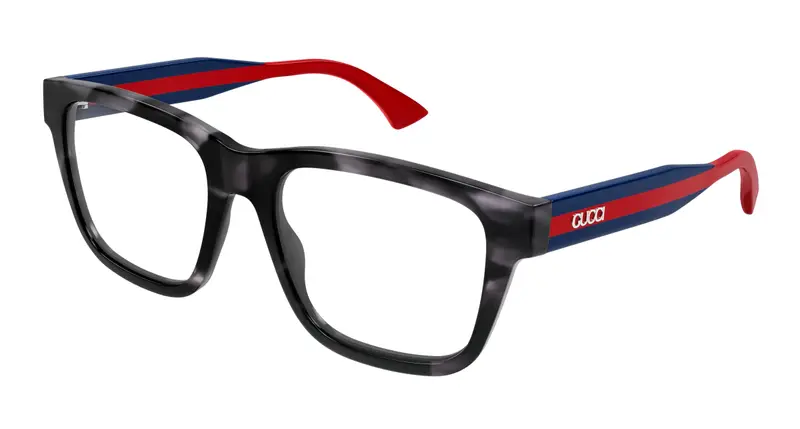 Gucci Uomo GG1870O 008 Montature da vista Acetato Havana Trasparente Squadrata