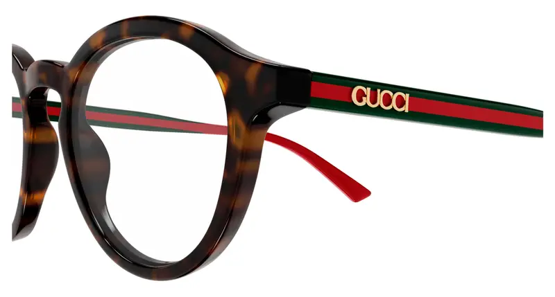 Gucci Uomo GG1871O 002 Montature da vista Acetato Havana Trasparente Rotonda miniatura 2