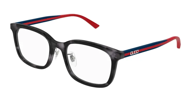 Uomo GG1873OK 004 Montature da vista Acetato Havana Trasparente Squadrata