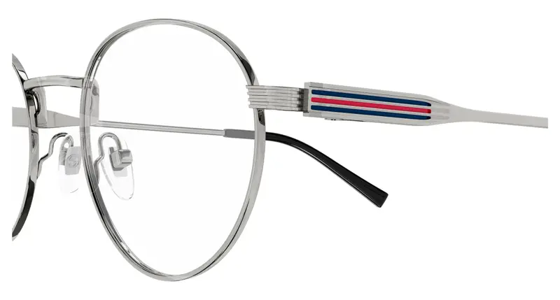 Gucci Uomo GG1877O 003 Montature da vista Metallo Rutenio Trasparente Rotonda miniatura 2